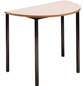 Metalliform Fully Welded Semi-Circular Table - MDF Edge - 1100mm