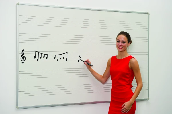 Spaceright Music Markings Writing White Boards - 1200 x 900mm