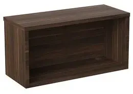 TC Reception Modular Straight Top Hutch Unit - 800 x 320mm - Dark Walnut (8-10 Week lead time)