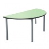 Metalliform Semi-Circular Table - MDF Edge - 1200mm