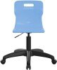 Titan Swivel Senior Chair with Black Base - (11+ Years) 460-560mm Seat Height - Sky Blue