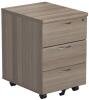 TC Mobile Pedestal 3 Drawers - Grey Oak