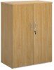 Gentoo Double Door Cupboard with 2 Shelves 1090 x 800 x 470mm - Oak