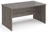 Dams Maestro 25 Rectangular Desk with Panel End Legs - 1400 x 800mm - Grey Oak