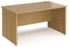 Dams Maestro 25 Rectangular Desk with Panel End Legs - 1400 x 800mm - Oak