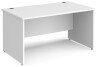 Dams Maestro 25 Rectangular Desk with Panel End Legs - 1400 x 800mm - White