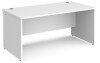 Dams Maestro 25 Rectangular Desk with Panel End Legs - 1600 x 800mm - White