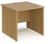 Dams Maestro 25 Rectangular Desk with Panel End Legs - 800 x 800mm - Oak