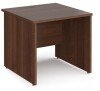 Dams Maestro 25 Rectangular Desk with Panel End Legs - 800 x 800mm - Walnut