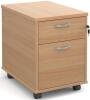 Dams Executive Pedestal 2 Drawers - 426 x 600mm - Beech