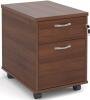 Dams Executive Pedestal 2 Drawers - 426 x 600mm - Walnut