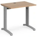 Dams TR10 Rectangular Desk with Cable Managed Legs - 800mm x 600mm