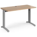 Dams TR10 Rectangular Desk with Cable Managed Legs - 1200mm x 600mm