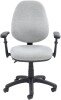 Gentoo Vantage 100 - 2 Lever Operators Chair with Adjustable Arms - Grey