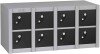 Probe MiniBox 8 Multi Door Stackable Lockers - 415 x 900 x 230mm - Black (RAL 9004)