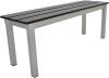 Gopak Enviro Eco Jet Black Outdoor Bench - 1250mm x 330mm