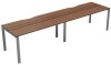 TC Bench Desk, Pod of 2, Full Depth - 2400 x 800mm - Dark Walnut (8-10 Week lead time)