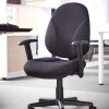 Dams Bilbao Operators Chair with Lumbar Support & Fixed Arms - Black