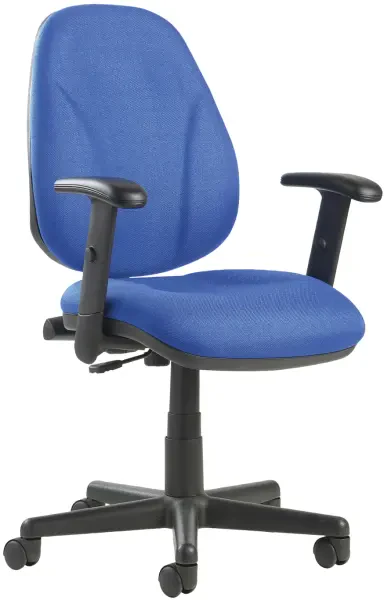 Dams Bilbao Lumbar Operators Chair with Adjustable Arms - Blue