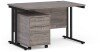 Dams Maestro 25 Rectangular Desk with Twin Canitlever Legs and 2 Drawer Mobile Pedestal - 1200 x 800mm - Grey Oak