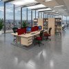Dams Contract 25 Rectangular Desk with Single Cantilever Legs - 1600 x 800mm