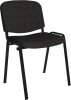 Dams Taurus Black Frame Stacking Chair - Pack of 4 - Charcoal