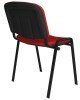 Dams Taurus Black Frame Stacking Chair - Pack of 4 - Red