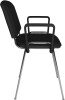 Dams Taurus Chrome Frame Stacking Chair with Arms - Black