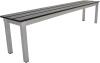 Gopak Enviro Eco Jet Black Outdoor Bench - 1800mm x 330mm