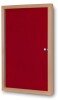 Spaceright Eco Tamperproof Noticeboard - 600 x 900mm - Red