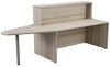 TC Reception Unit with Extension - 2400 x 800 x 1170mm - Grey Oak