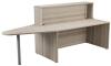 TC Reception Unit with Extension - 2600 x 800 x 1170mm - Grey Oak