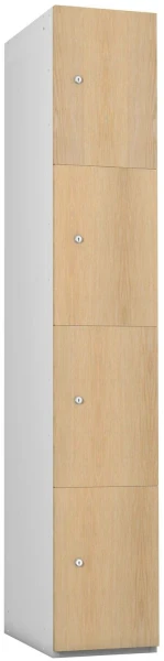 Probe Timberbox Four Compartment Locker - 1780 x 305 x 315mm - Ash