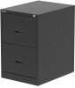 Dynamic Qube 2 Drawer Filing Cabinet - Black