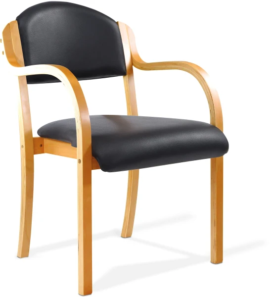 Nautilus Tahara Vinyl Armchair - Black