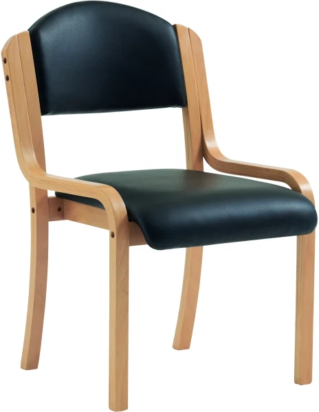 Nautilus Tahara Vinyl Chair - Black