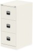 Dynamic Qube 3 Drawer Filing Cabinet - Chalk White