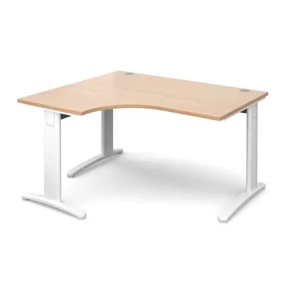 Dams TR10 Deluxe Corner Desk 1400mm - Beech