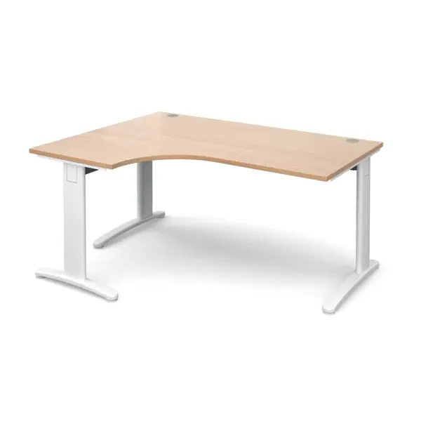 Dams TR10 Deluxe Corner Desk 1600mm - Beech