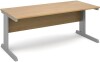 Dams Vivo Rectangular Desk with Cable Managed Legs - 800mm x 800mm - Oak