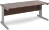 Dams Vivo Rectangular Desk with Cable Managed Legs - 800mm x 800mm - Walnut