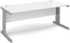 Dams Vivo Rectangular Desk with Cable Managed Legs - 800mm x 800mm - White