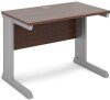 Dams Vivo Rectangular Desk with Cable Managed Legs - 1000mm x 600mm - Walnut