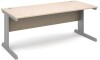 Dams Vivo Rectangular Desk with Cable Managed Legs - 1800mm x 800mm - Maple