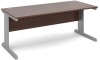 Dams Vivo Rectangular Desk with Cable Managed Legs - 1800mm x 800mm - Walnut