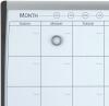 Nobo Small Magnetic Whiteboard Planner with Cork Notice Board 585mm x 430mm