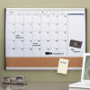 Nobo Small Magnetic Whiteboard Planner with Cork Notice Board 585mm x 430mm