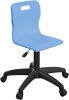 Titan Swivel Junior Chair with Black Base - (6-11 Years) 355-420mm Seat Height - Sky Blue