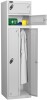 Probe Two Person Single Locker - 1780 x 460 x 460mm - Silver (RAL 9006)