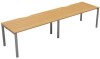 TC Bench Desk, Pod of 2, Full Depth - 2800 x 800mm - Beech